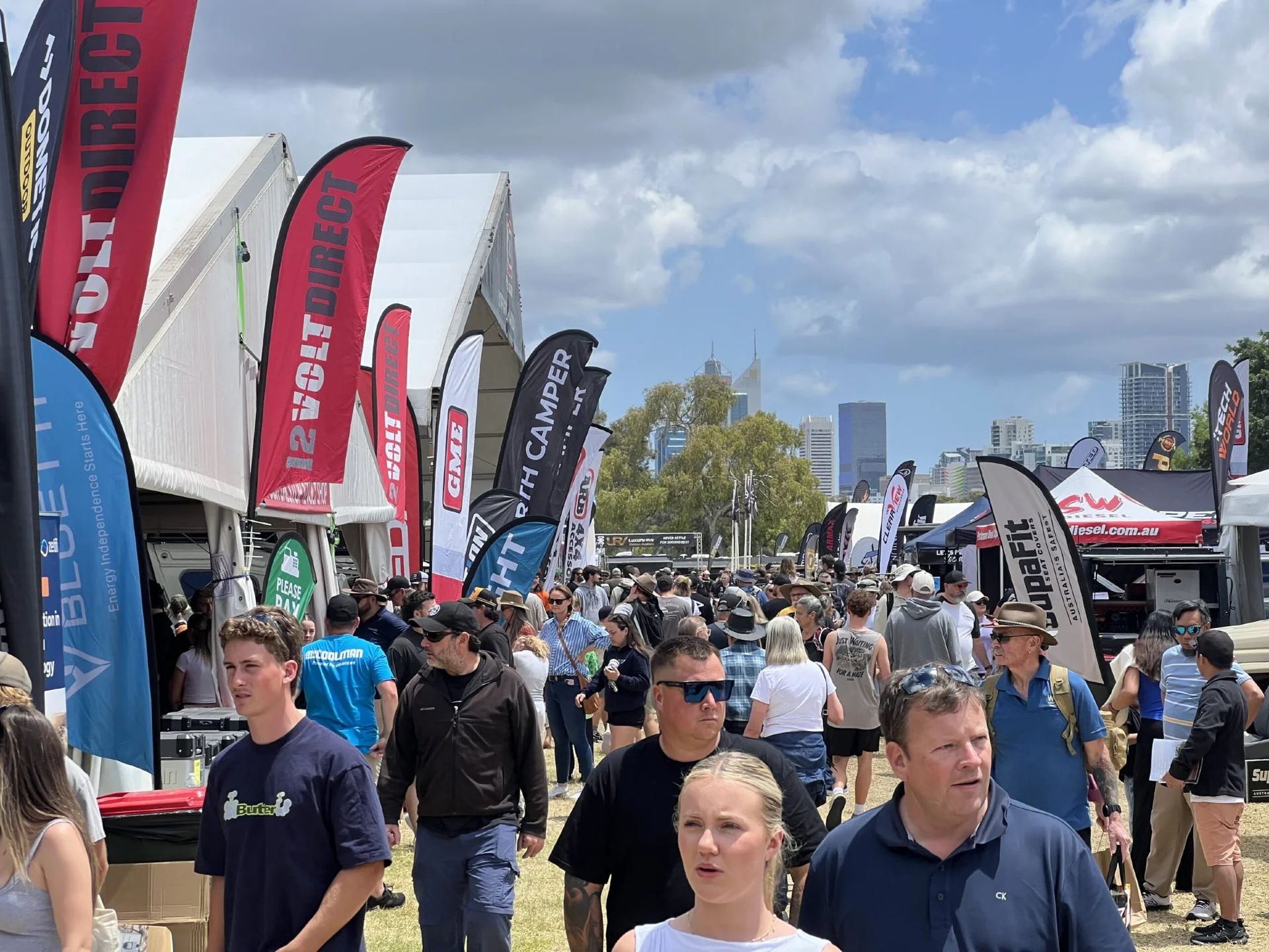 Crowds at the Australian 4WD & Adventure Show, McCallum Park, Perth